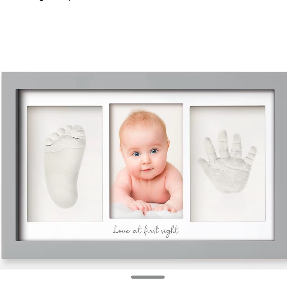 🎁New KeaBabies Baby Handprint & Footprint Keepsake Frame Personalizable🎁